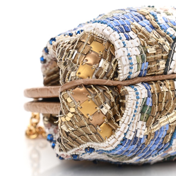 DOLCE & GABBANA Beaded Angel Kiss Lock Chain Crossbody Bag - Picture 5 of 6